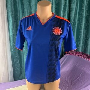 Adidas Royal Blue Jersey with Orange Highlights